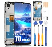 LCD Schermo per Huawei Honor 70 Lite 5G Display per Honor 70 Lite 5G RBN-NX1 LCD Display Touch Screen Assembly con Riparazione Kit(Nero con Cornice, 6,5")