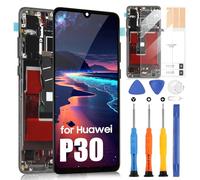 LCD Schermo per Huawei P30 ELE-L29 ELE-L09 ELE-AL00 ELE-TL00 ELE-L04 LCD Display Schermo Touchscreen Digitazer Full Assembly con Strumenti (Nero con Cornice, Non Supporta Impronte Digitali)