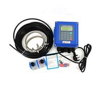 LCD Visualizza il misuratore di controllo del flusso d'acqua TUF-2000B-TM-1 Transduttore DN50MM-DN700mm Fisso a parete a a a a a ad ultrasuoni Per diametro del tubo