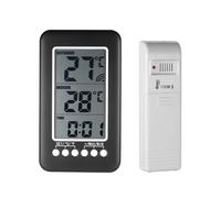 LCD Wireless Termometro Digitale For Interni/esterni Orologio Misuratore Di Temperatura Stazione Meteorologica Strumenti Di Test Del Tester Di Temperatura Monitor Accurato