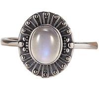 LCDIUDIU Anello Argento 925 Donna Regolabile,Anello Anti Ansia In Pietra Di Occhio Di Tigre Genuino per Uomo E Donna, Fascia In Argento Con Pietra Preziosa Naturale, Rings Dell'Eternità Fatto A Ma