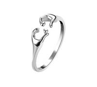 LCDIUDIU Anello Donna Argento 925 Regolabile,Anello Claddagh A Forma Di Cuore per Donna E Uomo, In Argento, Con Cuore, Con Promessa Matrimonio, Regalo Di Gioielli D'Amore E Amicizia, Con Scatola