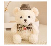 LCEDHZOC Adorabile Orsacchiotto Di Peluche, 20CM Tenero Orsacchiotto Di Peluche Paffuto Regalo for Bambini Ragazzi E Ragazze Decorazione for La Casa(White)