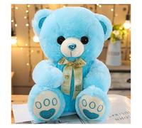 LCEDHZOC Adorabile Orsacchiotto Di Peluche, Tenero Orsacchiotto Di Peluche Morbido Regalo for Bambini Ragazzi E Ragazze Decorazione for La Casa(Blue,35CM/13.7IN)