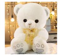 LCEDHZOC Adorabile Orsacchiotto Di Peluche, Tenero Orsacchiotto Di Peluche Morbido Regalo for Bambini Ragazzi E Ragazze Decorazione for La Casa(White,50CM/19.6IN)