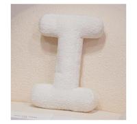 LCEDHZOC Cuscino Di Peluche Con Lettera Bianca, 40CM Creativo Morbido Con Lettere Dell'alfabeto Inglese Dalla A Alla Z for La Decorazione Della Casa(I)