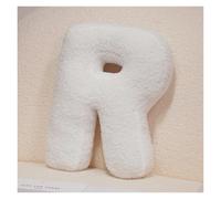 LCEDHZOC Cuscino Di Peluche Con Lettera Bianca, 40CM Creativo Morbido Con Lettere Dell'alfabeto Inglese Dalla A Alla Z for La Decorazione Della Casa(R)