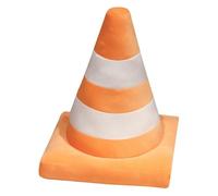 LCEDHZOC Simulazione Di Cono Stradale, Peluche A Forma Di Cono Stradale, 45CM Regalo for Bambini Ragazzi E Ragazze Decorazione for La Casa(Orange)