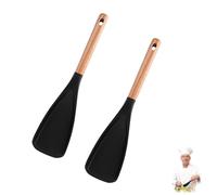 Lcefavor Spoon, Nonstick Cookware - Kitchen 3 in 1 Spatula Spoons 1/2 PCS Icefavor Spatula Spoons, New Icefavor Spoon, Scooping Serving So Much Easier (Black,2PCS)
