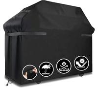 LCGOD Copertura Barbecue da Esterno, 210D Oxford Copri BBQ, Anti Polvere Neve Pioggia Feci di Uccelli Sole Telo Impermeabile Esterno con Coulisse (117x66x117cm)