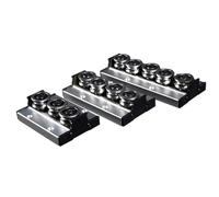 LCHJX 1/2pc Guida lineare a rulli a Doppio ASSE Integrato con Doppio ASSE SGR10+SGB10-3/4 Lunghezza del cursore a rulli a 4 Ruote 1200-2550 mm Macchina da Binario per Diapositive (1800 mm)