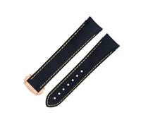 LCHJX Banda di orologi da 20 mm per orologi per omega at150 300 pianeta oceano de ville nero giallo giallo a densità ad alta densità di orologeria in nylon