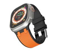 LCHJX Banda di orologio in gomma per fascia da 49 mm 45 mm 44 mm di orologeria in gomma 10 ° 46 mm 42 mm cinghia impermeabile