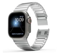 LCHJX Banda di titanio per cinghie in metallo a chiusura magnetica regolabile, banda di titanio a magnetico, banda per smartwatch per ultra 2/ultra con rivestimento resistente a graffi DLC