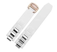 LCHJX Bande di guardia in silicone per la banda di guardia convessa del 21 ° secolo 20 * 10 mm Accessori per catena di orologi impermeabili sono cinghie adatte