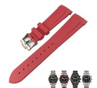 LCHJX Canda di guardia silenziosa in gomma 20mm 22mm per Tudor Black Bay 1958 GMT 41mm Pelagos Blu Orange Black Sport Strumenti regalo Sport Strop