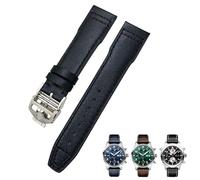 LCHJX Canda d'oro di guardia da 21 mm da 20 mm in pelle di mucca adatta per i braccialetti di orologi blu di orologi per orologi blu