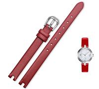 LCHJX Cinghia di orologio in hide è adatto per il cinturino intaccato tissot 1853 Flamenco Serie T003/209 Women Watch Chain 8 10 12mm nero