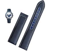 LCHJX Cinghia di orologio tela da 20 mm da 20 mm per Omega New Seamaster 300 Speedmaster AT150 Nylon Watch Band Accessori Blu Nero
