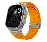 LCHJX Cinghia di silicone morbido per ultra 2 1 49 mm S10 46mm Series10 9 8 7 41 45 mm Banda di silicone per 6 5 4 SE 42mm 44 mm Mens Braccialette di braccialetti