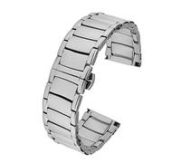 LCHJX Cinturino in acciaio inossidabile solido 22 mm per armani AR60006/AR1980/AR1981/AR1853/AR11238 Buckle Buckle Men Watch Band