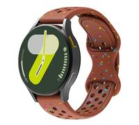 LCHJX Cinturino in silicone 18/20/22mm per Galaxy Watch7/6/5/4/44/40mm classico 43/47mm Gears3 Bracciale per 3 4Pro GT3/2E Cingcio d'oro