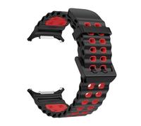 LCHJX Cinturino in silicone per orologio Bracciale Ultra 47mm NO GAPS Sport Bandiera bicolore per cinturini Ultra Galaxy 7 Ultra