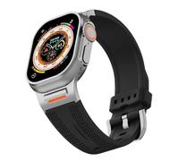 LCHJX Cinturino sportivo adatto per S10 46mm 49 Ultra S10 42mm 45 44 40 38 mm Cnella di silicone elastico adatto per 10/9/8/7/SE/6/4/5/3