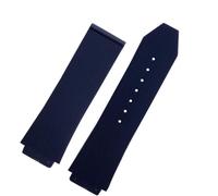 LCHJX FKM Fluorosilicone Fasce per orologi Big Bang Silicone 25 x 17 mm 26 x 19 mm Impenso ad acqua, scatola di sorveglianza della catena del cinturino del braccialetto di gomma, S Blue-No buckle, 25