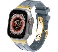 LCHJX FluoRorubber Sport Watch cinghia ， Banda di orologi in silicone ， per Ultra 49mm 44mm 45mm 42mm 9 8 7 6 5 4 Serie SER SERIE ACCESSORI DI SOSTITUZIONE