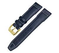 LCHJX Genuina cabina di guardia in pelle per iwc mark xviii le petit principe pilota orologio 20mm 21mm 22mm cinghia di mucca (colore: argento bianco marrone, dimensione: 20mm)