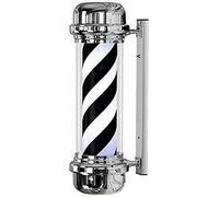 LCHJX Lampada da Parete da Esterno Barbiere Pole Pole Bianco a Strisce illuminanti rotanti Neri