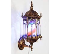 LCHJX Lampada per Esterni Leggera Lampada per Esterni a LED Parrucchiere Barbiere Segnale di Parrucchiere a Rotazione a Strisce Illuminate