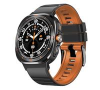 LCHJX Nessun cinturino in silicone per Galaxy Watch 7 Ultra 47mm Bracciale a banda ad anello per Galaxy Watch Ultra Quick Blavband