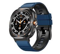 LCHJX Nessun cinturino in silicone per Galaxy Watch 7 Ultra 47mm Bracciale a banda ad anello per Galaxy Watch Ultra Quick Blavband
