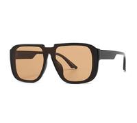 LCHJX Nuovo 2025 Retro One Piece Sunglasses Men Mirror Shades UV400 Piatto Top Men Fashion Sun Glasses