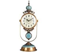 LCHJX Ornamenti per Orologi da Tavolo nostalgici, Orologi da tavola Europei, Adatti al Display: Soggiorno, Portico, Studio, Ufficio