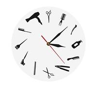 LCHJX Orologio da Parete Non ticchettio, Batteria a Parete Rotonda Decorativa in Stile Country Vintage Rustico Vintage
