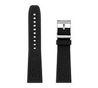 LCHJX per Bande di Guardia 22mm 24mm Blu twinpro in Gomma in Gomma per vendicer navitimer World in Gomma Impermeabile Cinghia di Orologio Morbido con Fibbia