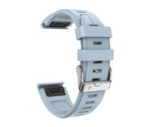 LCHJX Per bande di orologi sportivi in silicone di Fenix 7S Plus per Fenix 5S/Fenix 7S/Fenix 6S/Fenix 6S Pro/D2 Delta S Smart Watch Band Silver Buckle