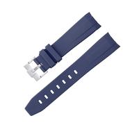 LCHJX Per omega speedmaster orologio di sostituzione della fascia curva senza gap maschi in gomma da donna 20mm 21mm 2mm 2 mm di orologio d'orologio in argento rosa oro fibbia nera