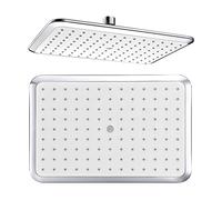 LCHJX Porta Doccia a Pioggia, soffione Addominali soffitta con Doccia ad Alta Pressione Guida di Grande Taglia cromata con Doccia per Doccia per Il Corpo Piena Copertura con Pioggia.