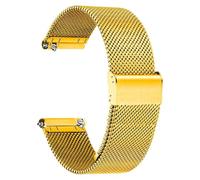 LCHJX RELAJ BANDO METALLO BANDE VITRA IN VITRA PER DONNE Orologi intelligenti in acciaio inossidabile Sostituzione cinturino 18 mm 20 mm 22 mm, Oro, 22mm