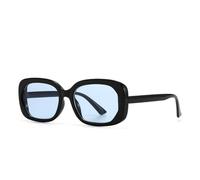 LCHJX Retro Quadrato Ovale Donne Occhiali Da Sole Stretti Moda Gelatina Colore Eyewear Uomini Blu Giallo Occhiali Da Sole Tonalità Uv400, C8., Taglia unica