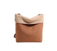 LCHJX Sacca da donna in pelle scamosciata, sacca a traversata trapuntata leggera, sacca per imbottitura trapuntata con cerniera, carryall