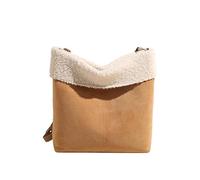 LCHJX Sacca da donna in pelle scamosciata, sacca a traversata trapuntata leggera, sacca per imbottitura trapuntata con cerniera, carryall