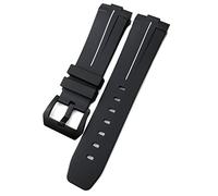 LCHJX Silicone in gomma da 24 mm per panerai cinghia interfaccia curva arco PAM441 111 312 359 438 320 Accessori per braccialetti sportivi della banda d'oro