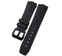 LCHJX Silicone in gomma da 24 mm per panerai cinghia interfaccia curva arco PAM441 111 312 359 438 320 Accessori per braccialetti sportivi della banda d'oro