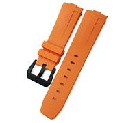 LCHJX Silicone in gomma da 24 mm per panerai cinghia interfaccia curva arco PAM441 111 312 359 438 320 Accessori per braccialetti sportivi della banda d'oro
