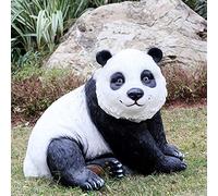 LCHJX Statua di Panda Gigante Resistente alle intemperie, Figurine per Animali in Bianco e Nero all'aperto, Ornamenti per sculture di Vita Selvaggia, per Decorazioni per Patio da Giardino da Prato,